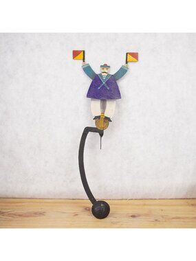 Authentic Models Metal Signal Sailor Flag Man Nautical Balance Toy No Base